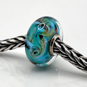TROLLBEADS Rare Van Gogh Unique #2 LAA 925S colorful swirls, style of the artist